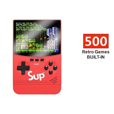 Zunammy Zunammy FS2006RE Portable Video Game with Power Bank Capabilities; Red FS2006RE